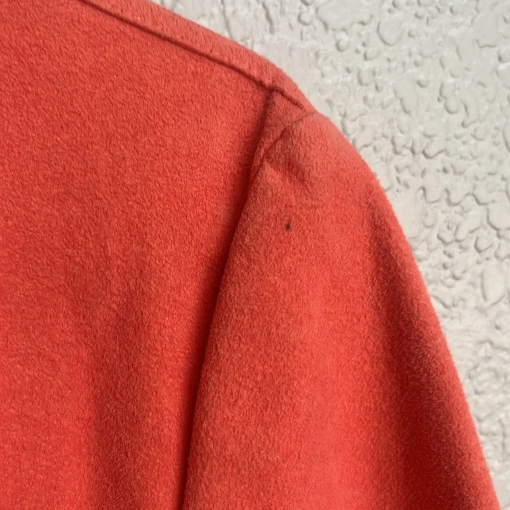 Vintage Halston Suede Salmon Shirt Dress - Picture 7 of 10